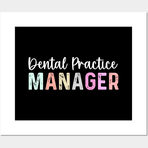 Vintage Assistant Dental Practice Manager Job Wall Art by Printopedy